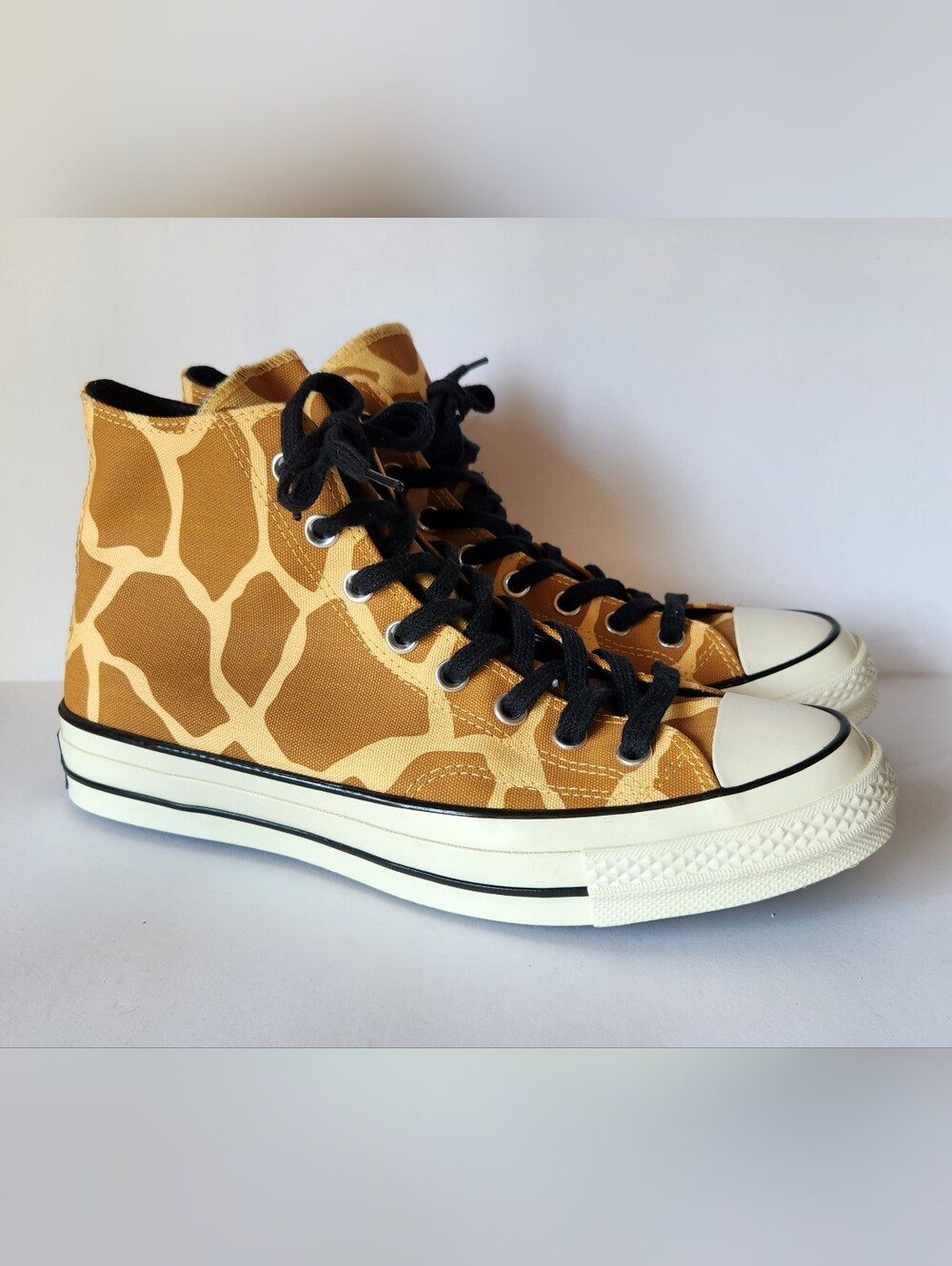 Converse Chuck 70 HI Top Flax Brown Giraffe Animal Print 163410C New M9 W11 Shoe